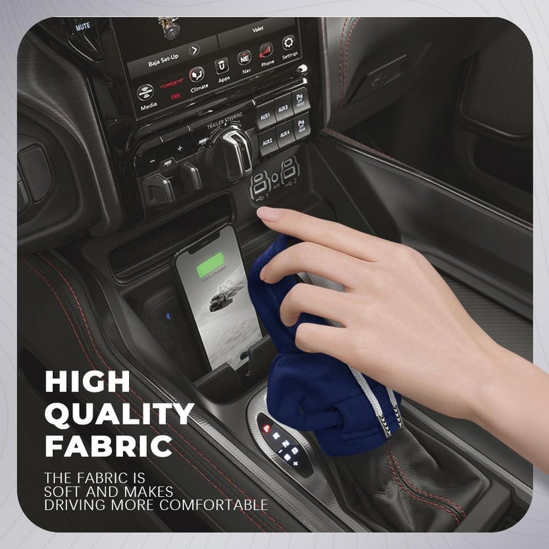 RGOAANC Gear Shift Hoodie, Gear Shift Cover, Fashionable Hoodie Automotive Gear Shift Knob Protector, Car Accessories Mini Sweater Gear Shift Knob Cover for Car Gear Shift Levers (Blue-2PCS) - Image 4